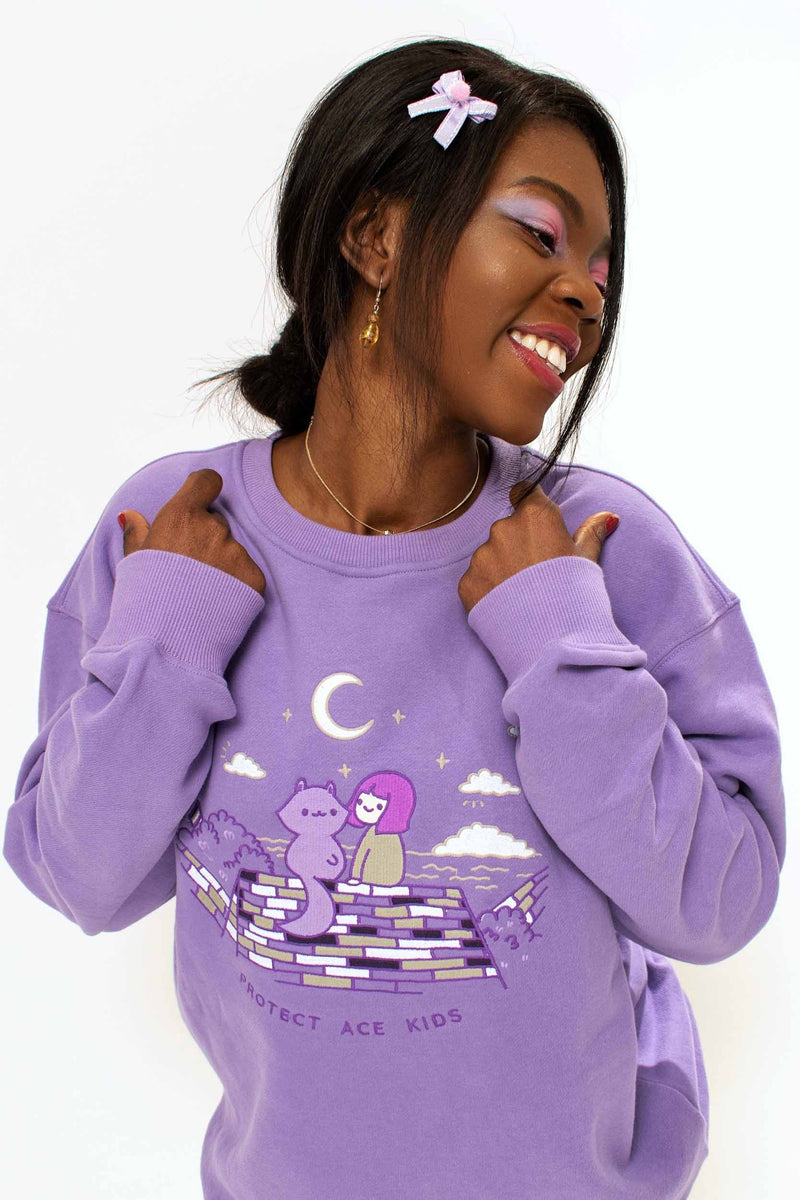 Protect Asexual Sweater Of Pride – (LIMITED EDITION) Kids Paws